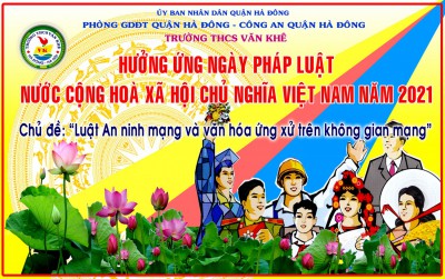Hưởng ứng ngày pháp luật nước CHXHCN Việt Nam. chủ đề “Luật an ninh mạng và văn hóa ứng xử trên không gian mạng”